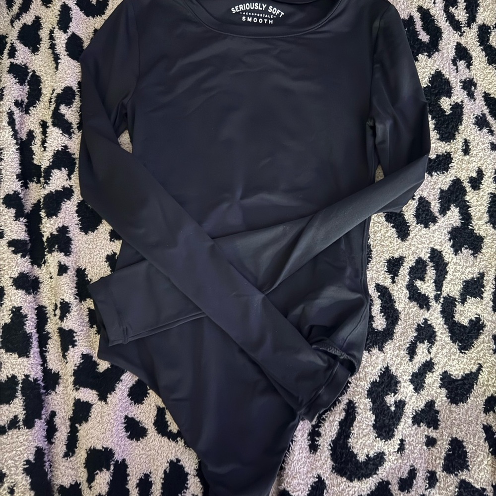 Aeropostale Seriously Soft Black Top